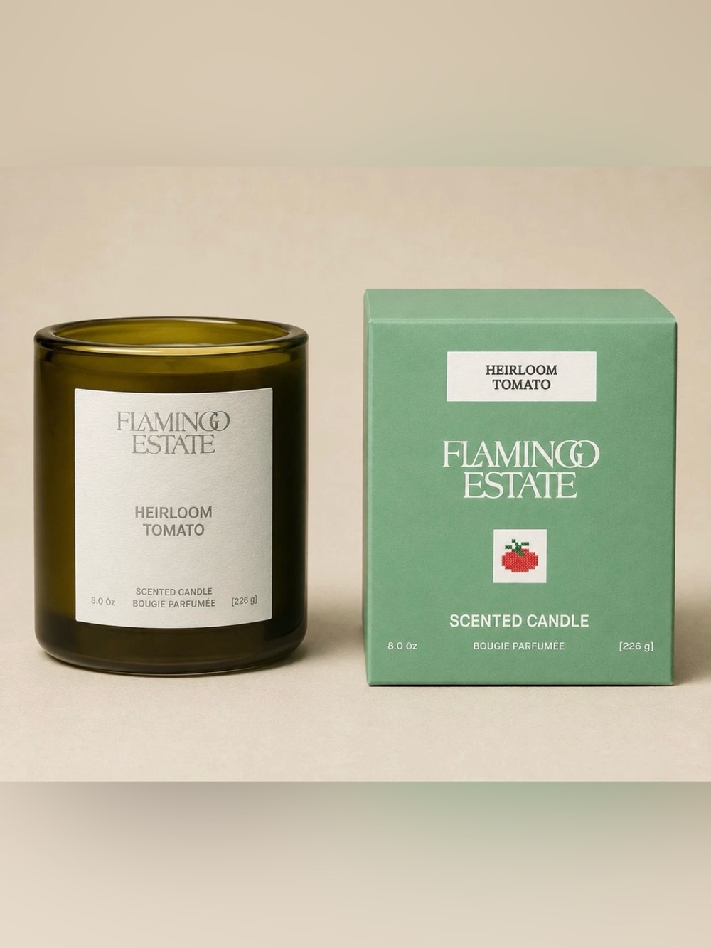 Flamingo Estate Heirloom Tomato Candle 8oz Soy Wax